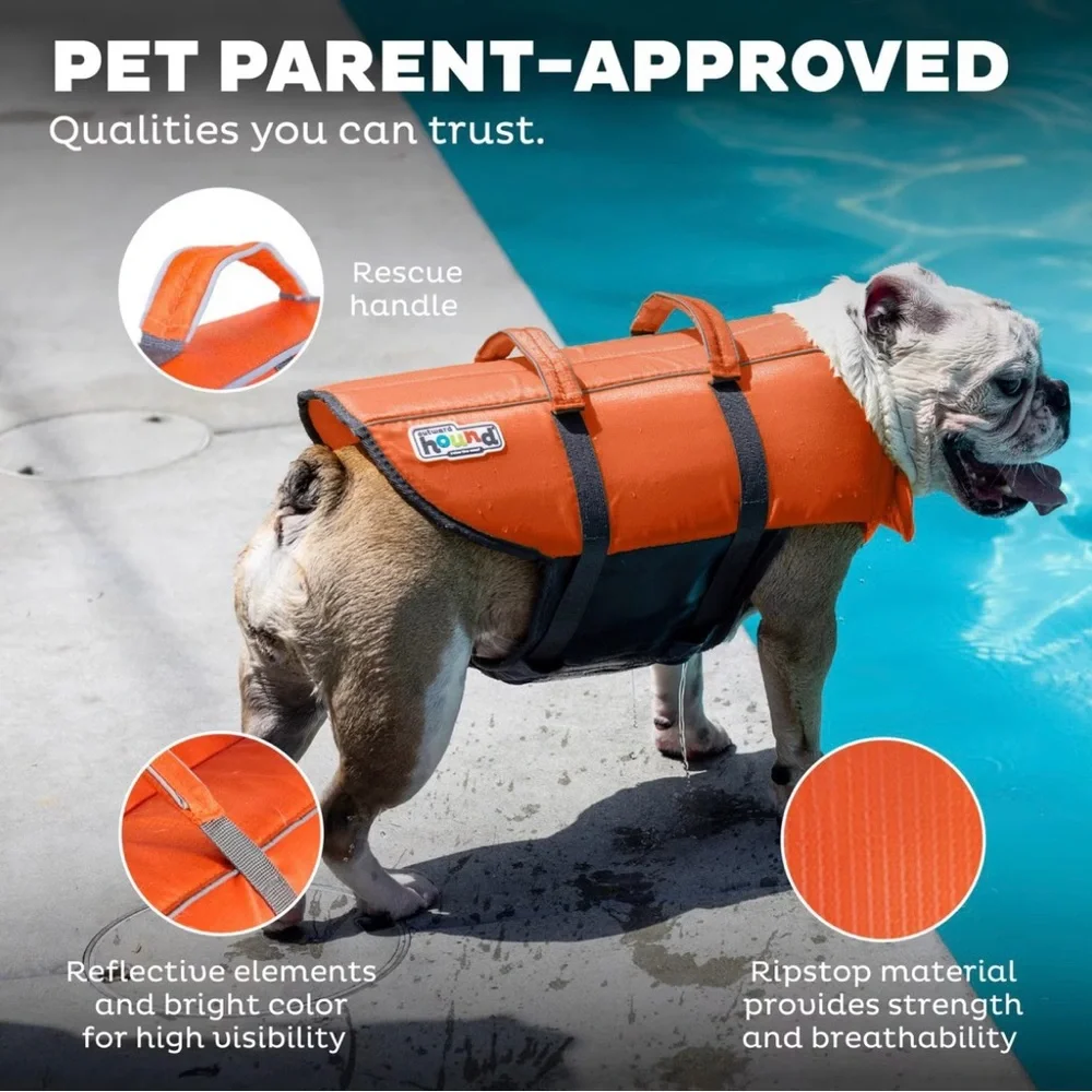 Outward Hound Dog Life Jacket with Ergonomic Design